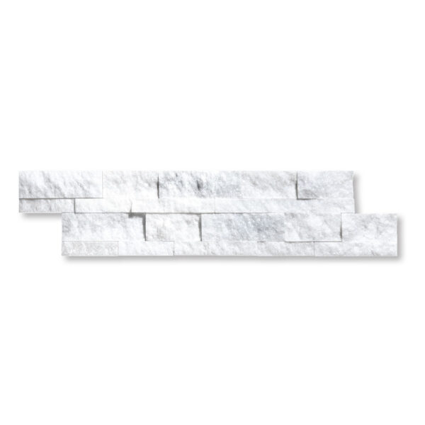 Glacier Marble 5/8x6x24 inch Split Face Ledger Panel