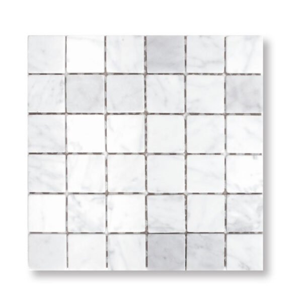 Glacier Marble 3/8x2x2 inch Tumbled Pool Tile