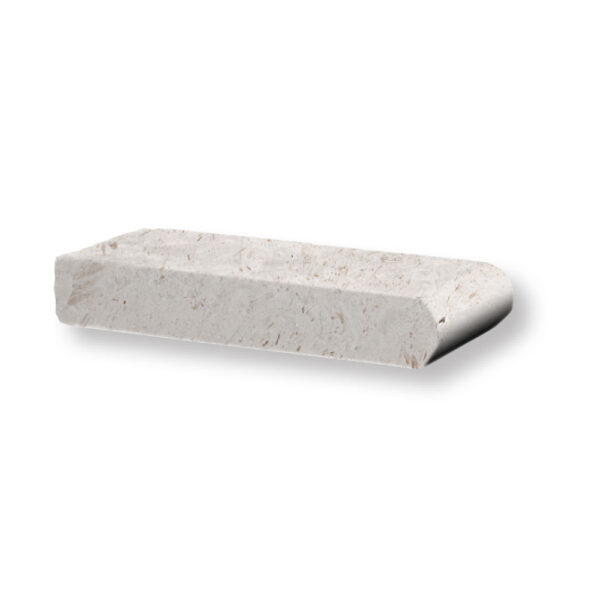 Shell Stone Limestone 1-1/2x4x9 Pool Coping Bullnose Edge