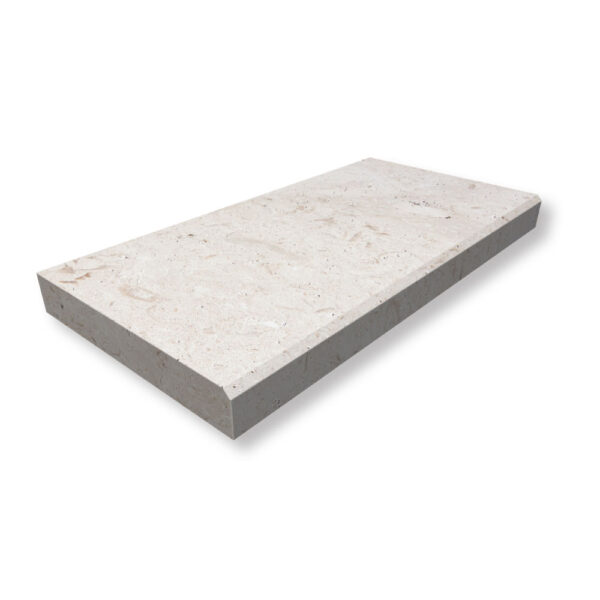 Shell Stone Limestone 2x12x24 Pool Coping Eased Edge