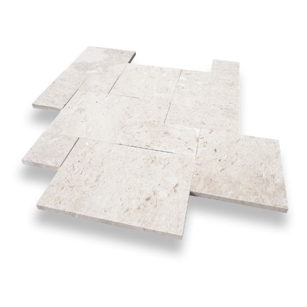 Shell Stone Limestone 1-1/4" Tumbled French Pattern