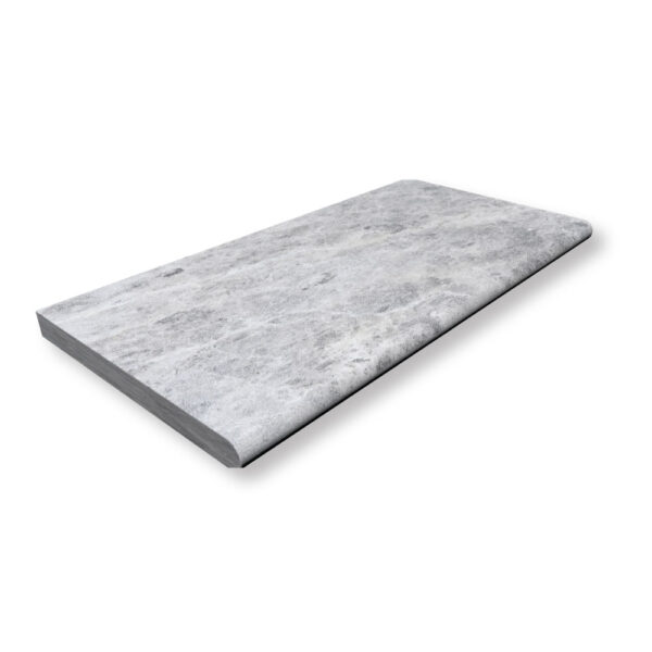 Silver Pearl Limestone 1-1/4x12x24 Pool Coping Bullnose Edge