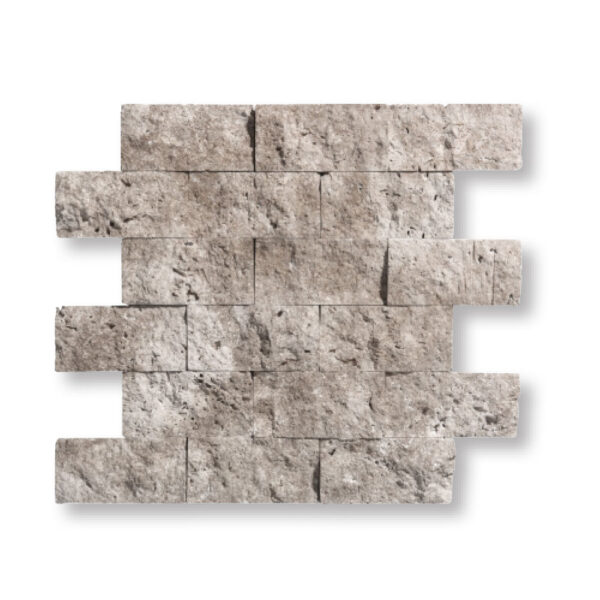 Alaska Travertine 5/8x2x4 inch Split Face Mosaic