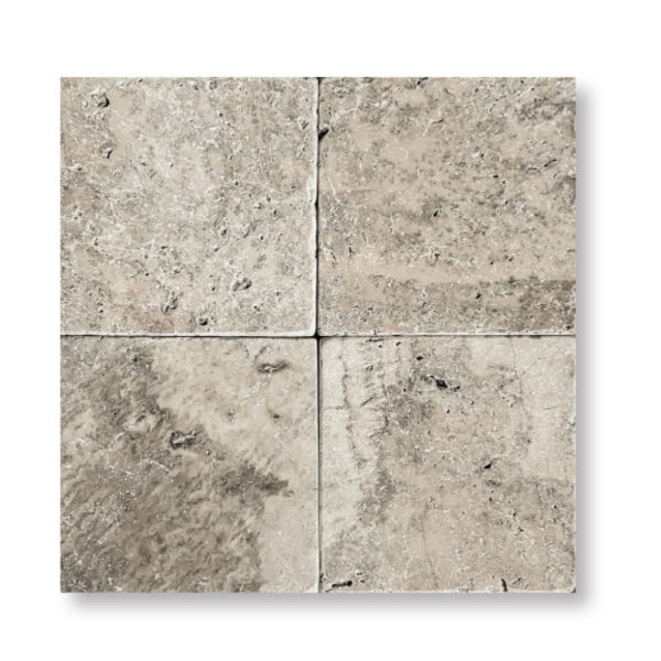 Alaska Travertine 3/8x6x6 inch Tumbled Pool Tile