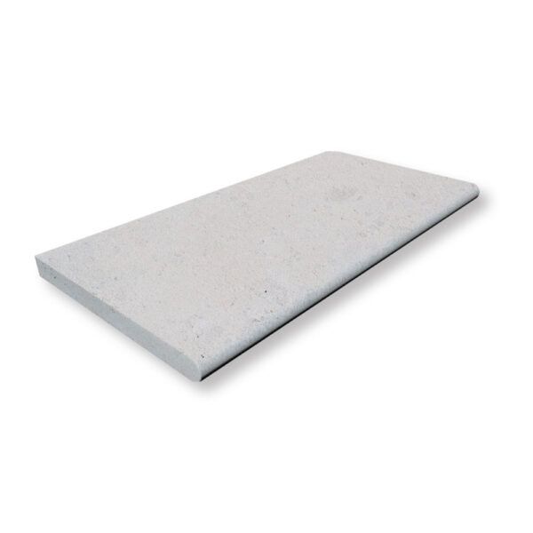 Amoria Limestone 1-1/4x12x24 Pool Coping Bullnose Edge