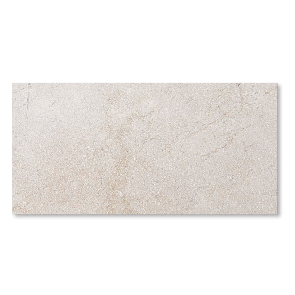 Cream Pearl Marble 1-1/4x12x24 Leather Paver