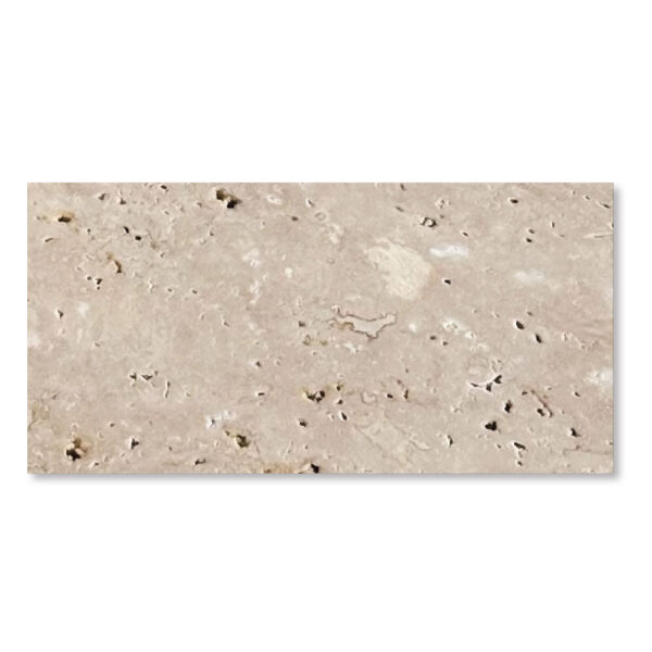 Ivory Light Travertine 1-1/4x12x24 Tumbled Paver