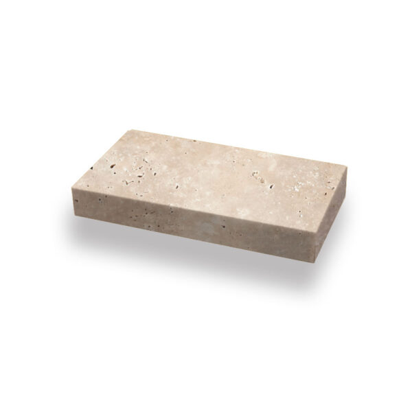 Ivory Premium Travertine 2x4x8 Tumbled Paver