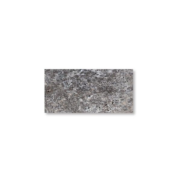 Silver Premium Travertine 1-1/4x6x12 Tumbled Paver